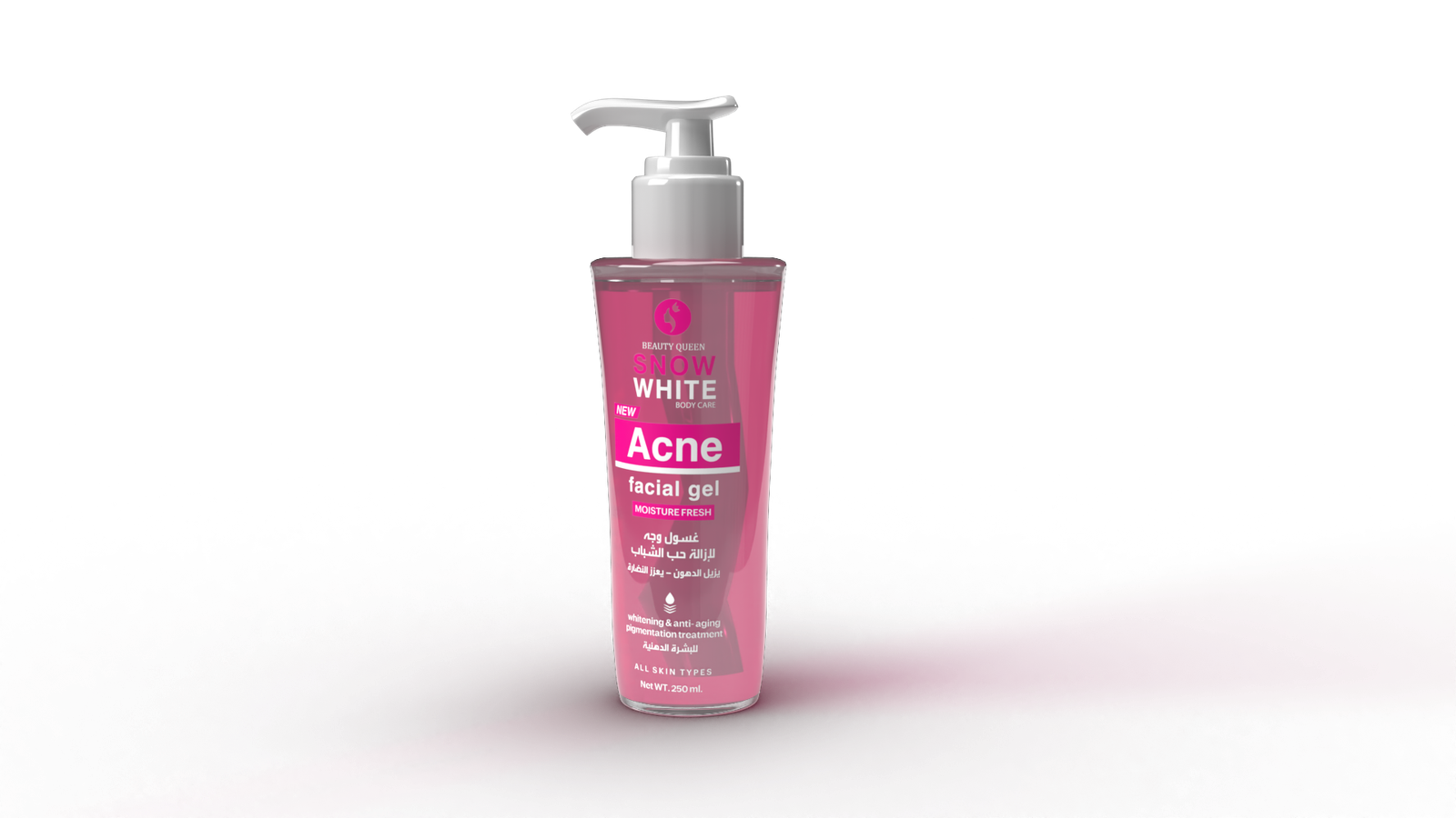 Snow white Acne Face Wash Gel 250ml - Pink