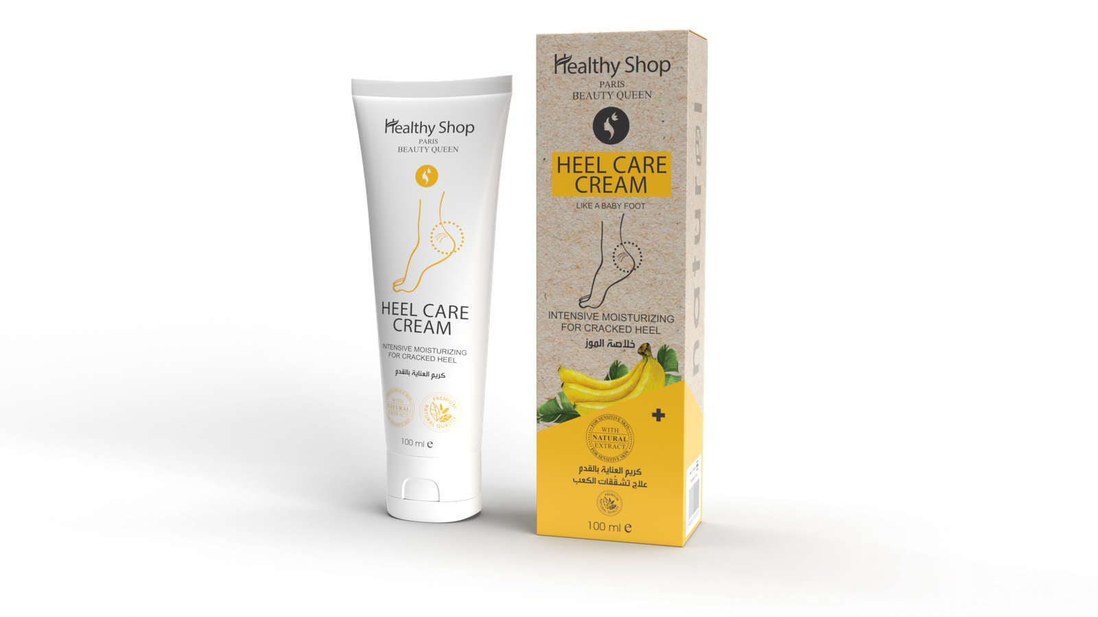 Healthy Shop HEEL CREAM 100ml BANANA
