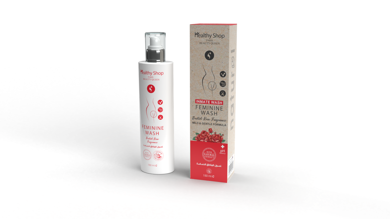 Healthy Shop - FEMININE WASH 150ml RED