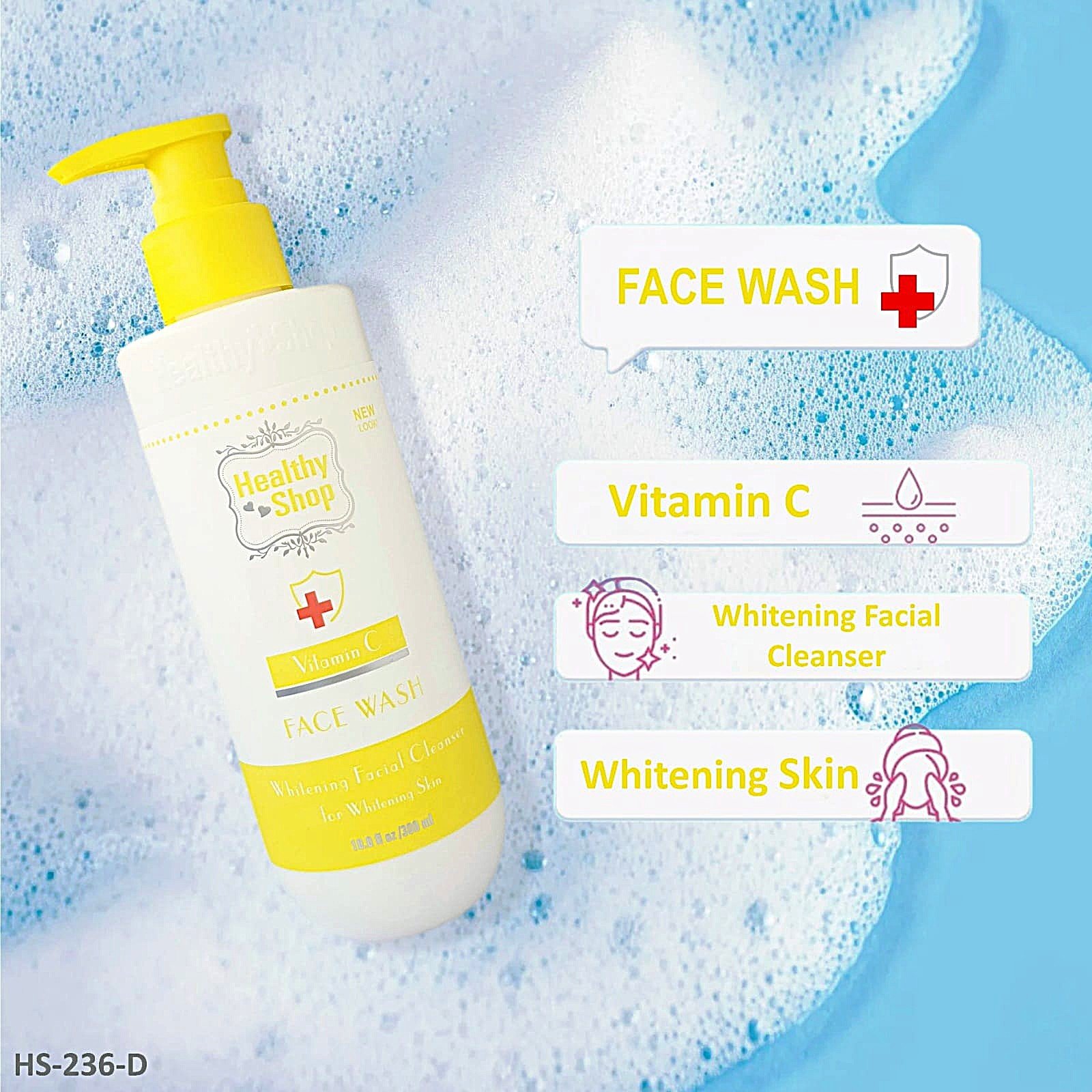Healthy Shop Face Wash Vitamin C 300ml Yellow