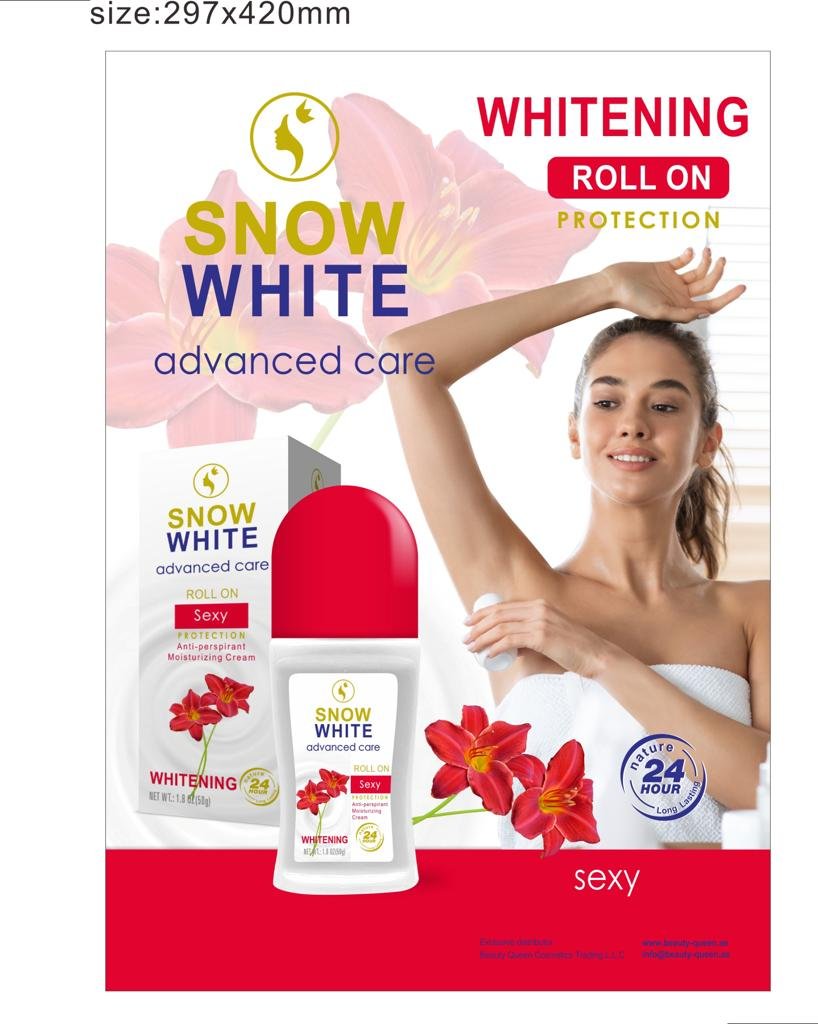 Snow White Deo Roll On 50g SEXY Red