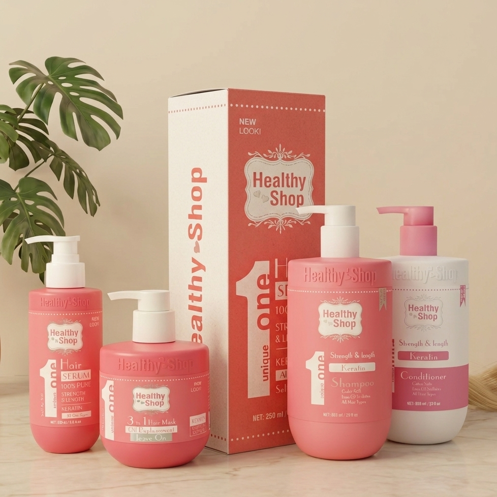 HealthyShop - Keratin Pink Hair Care Set