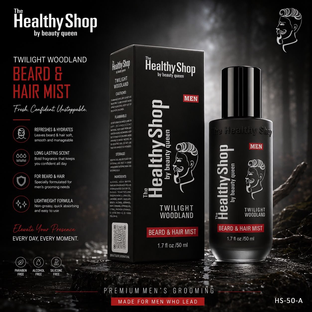 Beard & Hair Mist For Men - Twilight Woodland